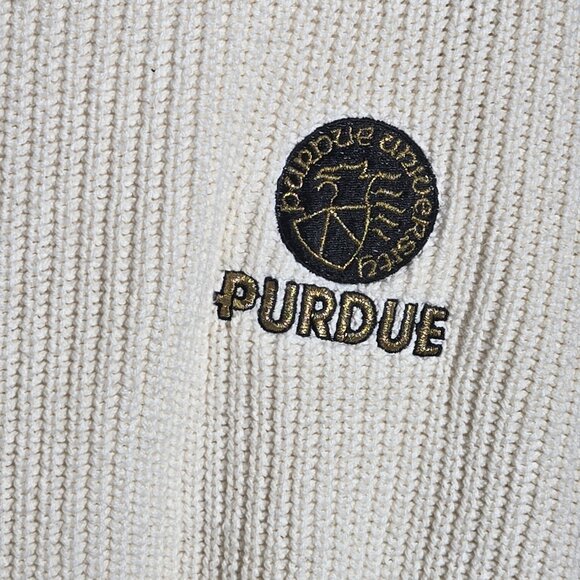 Vintage Purdue University Knit Pullover Sweater XXL Made in USA - Picture 2 of 7